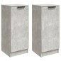vidaXL Aparadores 2 uds madera contrachapada gris hormigón 30x30x70 cm vidaXL Aparadores 2 uds madera contrachapada gris hormigón 30x30x70 cm
