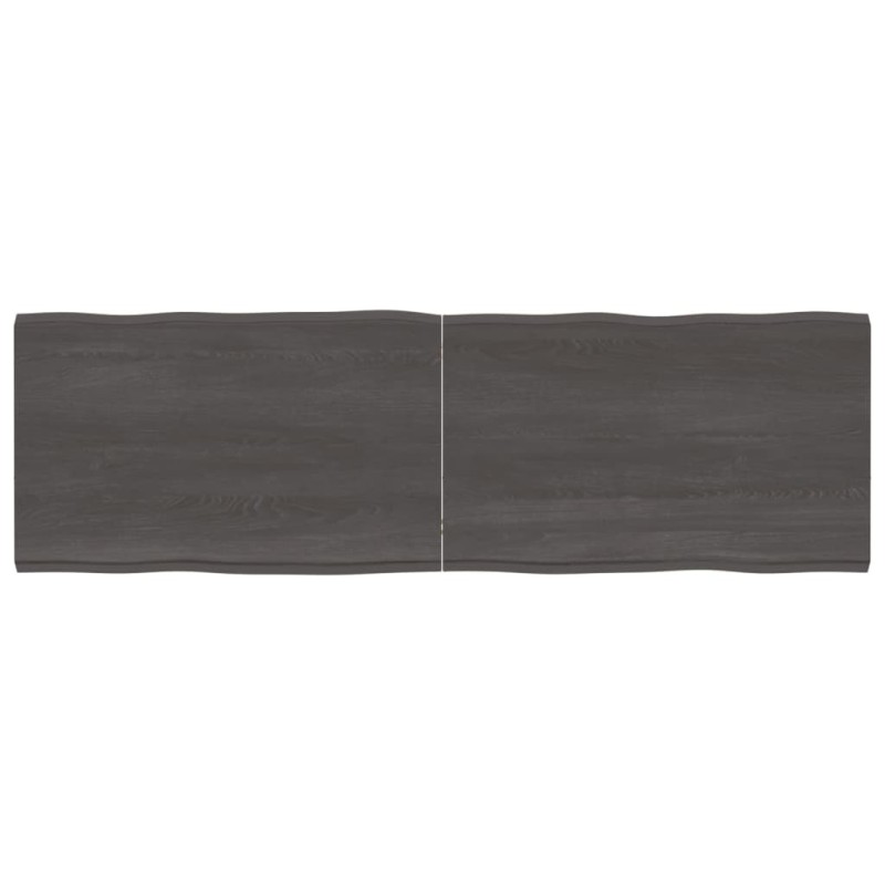vidaXL Tablero mesa madera tratada borde vivo marrón 160x50x(2-4) cm vidaXL Tablero mesa madera tratada borde vivo marrón 160x50x(2-4) cm