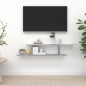 vidaXL Estante de pared para TV contrachapado gris Sonoma 125x18x23 cm
