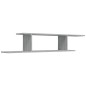 vidaXL Estante de pared para TV contrachapado gris Sonoma 125x18x23 cm