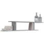 vidaXL Estante de pared para TV contrachapado gris Sonoma 125x18x23 cm
