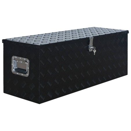 vidaXL Caja de aluminio 1085x370x400 mm negra
