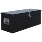 vidaXL Caja de aluminio 1085x370x400 mm negra vidaXL Caja de aluminio 1085x370x400 mm negra