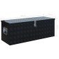 vidaXL Caja de aluminio 1085x370x400 mm negra vidaXL Caja de aluminio 1085x370x400 mm negra