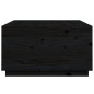 vidaXL Mesa de centro de madera maciza de pino negro 80x80x45 cm vidaXL Mesa de centro de madera maciza de pino negro 80x80x45 cm