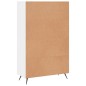 vidaXL Aparador alto madera de ingeniería blanco brillo 69,5x31x115 cm