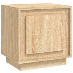 vidaXL Mesita de noche madera contrachapada roble sonoma 44x35x45 cm