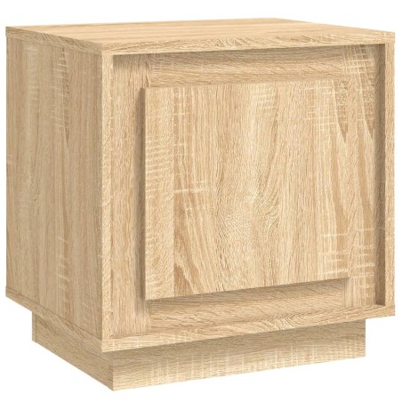 vidaXL Mesita de noche madera contrachapada roble sonoma 44x35x45 cm