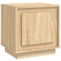 vidaXL Mesita de noche madera contrachapada roble sonoma 44x35x45 cm vidaXL Mesita de noche madera contrachapada roble sonoma 44x35x45 cm