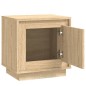 vidaXL Mesita de noche madera contrachapada roble sonoma 44x35x45 cm vidaXL Mesita de noche madera contrachapada roble sonoma 44x35x45 cm