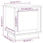 vidaXL Mesita de noche madera contrachapada roble sonoma 44x35x45 cm vidaXL Mesita de noche madera contrachapada roble sonoma 44x35x45 cm
