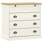 vidaXL Cómoda VIGO madera maciza pino blanco 80x40x76 cm vidaXL Cómoda VIGO madera maciza pino blanco 80x40x76 cm