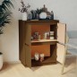 vidaXL Aparador de madera maciza de pino marrón miel 60x34x75 cm