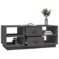 vidaXL Mesa de centro de madera maciza de pino gris 100x50x41 cm vidaXL Mesa de centro de madera maciza de pino gris 100x50x41 cm