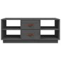vidaXL Mesa de centro de madera maciza de pino gris 100x50x41 cm vidaXL Mesa de centro de madera maciza de pino gris 100x50x41 cm
