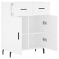 vidaXL Aparador de madera de ingeniería blanco 69,5x34x90 cm vidaXL Aparador de madera de ingeniería blanco 69,5x34x90 cm