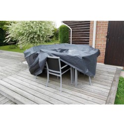 Nature Funda de muebles de jardín para mesa rectangular 225x143x90 cm