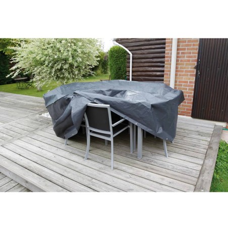 Nature Funda de muebles de jardín para mesa rectangular 225x143x90 cm
