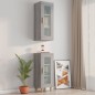 vidaXL Armario de pared colgante gris Sonoma 34,5x34x90 cm vidaXL Armario de pared colgante gris Sonoma 34,5x34x90 cm