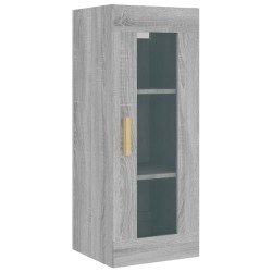 vidaXL Armario de pared colgante gris Sonoma 34,5x34x90 cm
