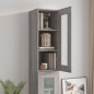vidaXL Armario de pared colgante gris Sonoma 34,5x34x90 cm vidaXL Armario de pared colgante gris Sonoma 34,5x34x90 cm