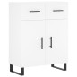 vidaXL Aparador de madera de ingeniería blanco 69,5x34x90 cm vidaXL Aparador de madera de ingeniería blanco 69,5x34x90 cm