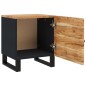 vidaXL Mesita de noche de madera maciza de acacia 40x33x46 cm vidaXL Mesita de noche de madera maciza de acacia 40x33x46 cm