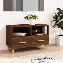 vidaXL Mueble para TV madera contrachapada roble marrón 80x36x50 cm