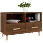 vidaXL Mueble para TV madera contrachapada roble marrón 80x36x50 cm