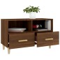 vidaXL Mueble para TV madera contrachapada roble marrón 80x36x50 cm
