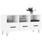 vidaXL Mueble de TV madera de ingeniería blanco 102x36x50 cm vidaXL Mueble de TV madera de ingeniería blanco 102x36x50 cm