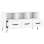 vidaXL Mueble de TV madera de ingeniería blanco 102x36x50 cm vidaXL Mueble de TV madera de ingeniería blanco 102x36x50 cm