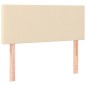 vidaXL Cama box spring con colchón tela color crema 100x200 cm vidaXL Cama box spring con colchón tela color crema 100x200 cm