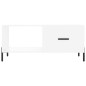 vidaXL Mesa de centro madera contrachapada blanco 90x50x40 cm