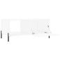 vidaXL Mesa de centro madera contrachapada blanco 90x50x40 cm