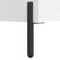 vidaXL Mesa de centro madera contrachapada blanco 90x50x40 cm