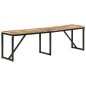 vidaXL Banco de madera maciza de mango 160x35x46 cm vidaXL Banco de madera maciza de mango 160x35x46 cm