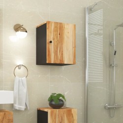 vidaXL Armario de baño de pared madera maciza de acacia 38x33x48 cm
