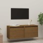 vidaXL Armario de pared 2 uds madera de pino marrón miel 45x30x35 cm vidaXL Armario de pared 2 uds madera de pino marrón miel 45x30x35 cm