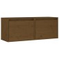 vidaXL Armario de pared 2 uds madera de pino marrón miel 45x30x35 cm vidaXL Armario de pared 2 uds madera de pino marrón miel 45x30x35 cm