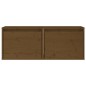 vidaXL Armario de pared 2 uds madera de pino marrón miel 45x30x35 cm vidaXL Armario de pared 2 uds madera de pino marrón miel 45x30x35 cm