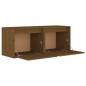 vidaXL Armario de pared 2 uds madera de pino marrón miel 45x30x35 cm vidaXL Armario de pared 2 uds madera de pino marrón miel 45x30x35 cm