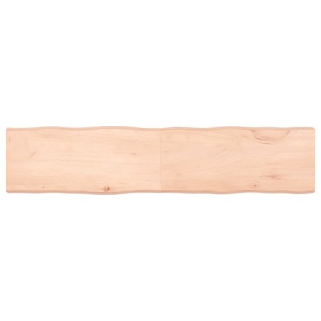 vidaXL Tablero de mesa madera maciza borde natural 180x40x(2-6) cm