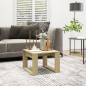 vidaXL Mesa auxiliar de madera contrachapada roble Sonoma 50x50x35 cm