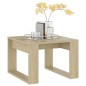 vidaXL Mesa auxiliar de madera contrachapada roble Sonoma 50x50x35 cm