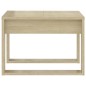 vidaXL Mesa auxiliar de madera contrachapada roble Sonoma 50x50x35 cm