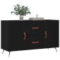 vidaXL Aparador de madera de ingeniería negro 100x36x60 cm vidaXL Aparador de madera de ingeniería negro 100x36x60 cm
