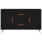 vidaXL Aparador de madera de ingeniería negro 100x36x60 cm vidaXL Aparador de madera de ingeniería negro 100x36x60 cm
