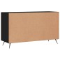 vidaXL Aparador de madera de ingeniería negro 100x36x60 cm vidaXL Aparador de madera de ingeniería negro 100x36x60 cm