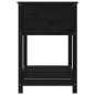 vidaXL Jardinera con estante madera maciza de pino negro 82,5x54x81 cm vidaXL Jardinera con estante madera maciza de pino negro 82,5x54x81 cm